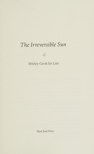 Cover for Irreversible Sun