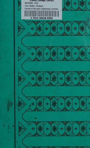 Cover for Famine of the spirit