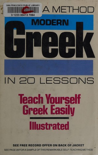 Cover for Cortina's modern Greek in 20 lessons