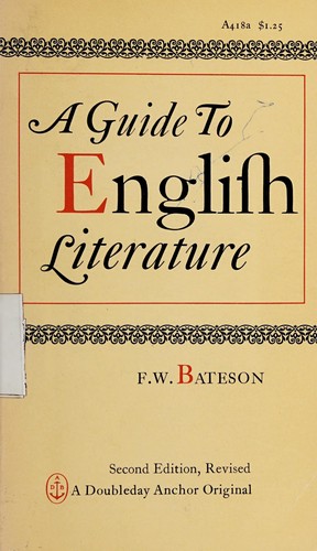 Cover for A guide to English literature