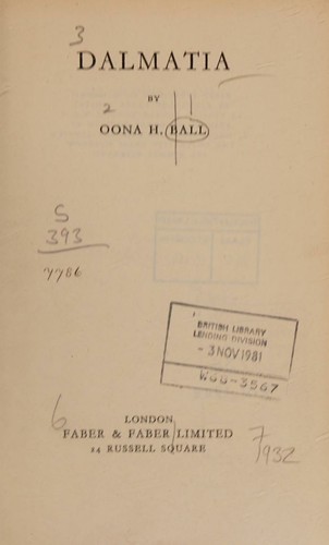 Cover for Dalmatia