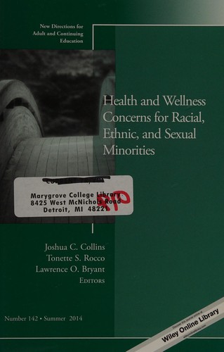 Cover for Health and wellness concerns for racial, ethnic, and sexual minorities