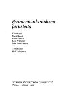Cover for Perinteentutkimuksen perusteita