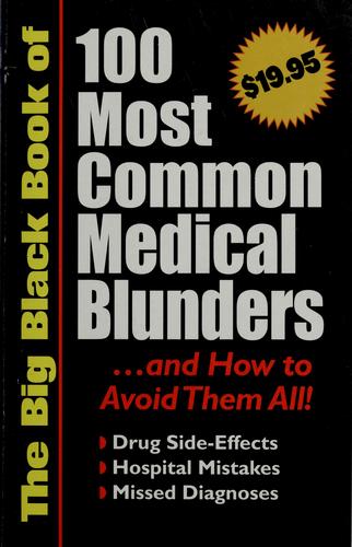 Cover for The big black book of 100 most common medical blunders