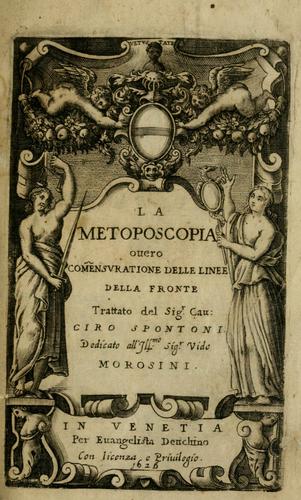 Cover for La metoposcopia, ouero, Com[m]ensuratione delle linee della fronte