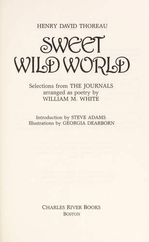 Cover for Sweet, wild world