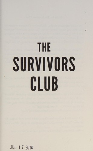Cover for The survivor's club