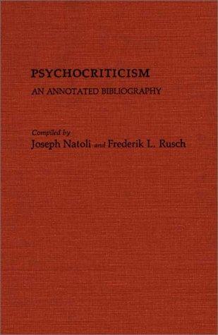 Cover for Psychocriticism
