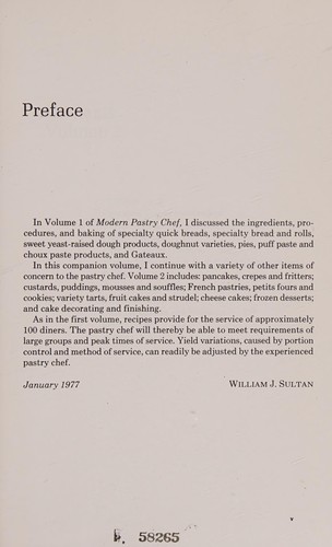 Cover for Modern Pastry Chef French Pastry