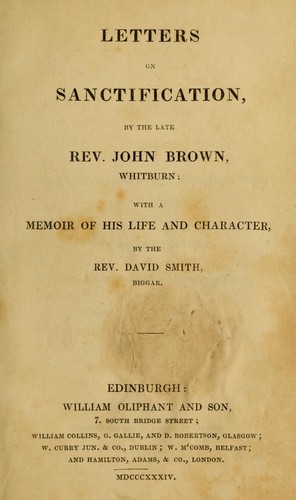 Cover for Letters on sanctification