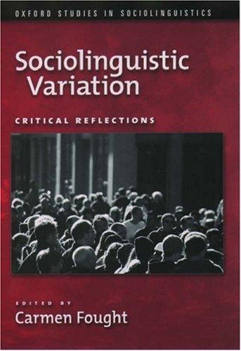 Cover for Sociolinguistic Variation