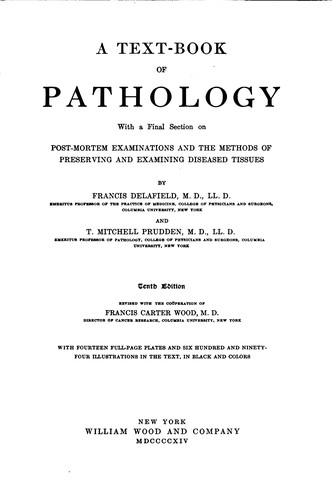 Cover for A Text-book of Pathology: With a Final Section on Post-mortem Examinations ...