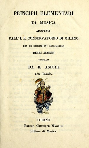 Cover for Principii elementari di musica