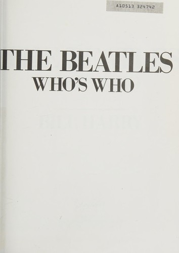 Cover for The Beatles who's who