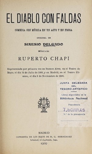 Cover for El diablo con faldas