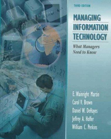 Cover for Managing Information Technology