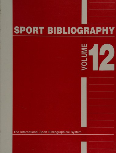 Cover for Sport Bibliography
