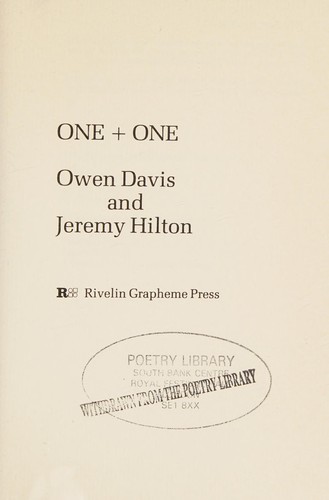 Cover for One [plus] one