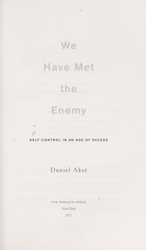 Cover for We have met the enemy