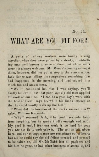 Cover for What are you fit for?