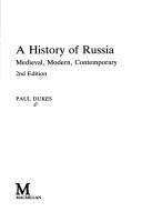 Cover for A history of Russia