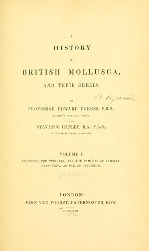 Cover for history of British Mollusca and their shells