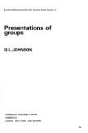 Cover for Presentations of groups