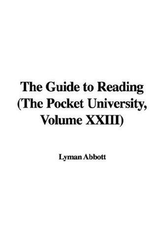 Cover for The Guide to Reading (The Pocket University, Volume XXIII)