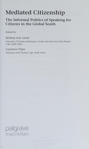Cover for Mediated citizenship