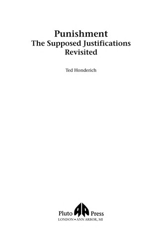 Cover for PUNISHMENT: THE SUPPOSED JUSTIFICATIONS REVISITED.