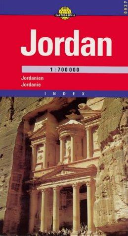 Cover for Jordan Road & Travel Map by Cartographia