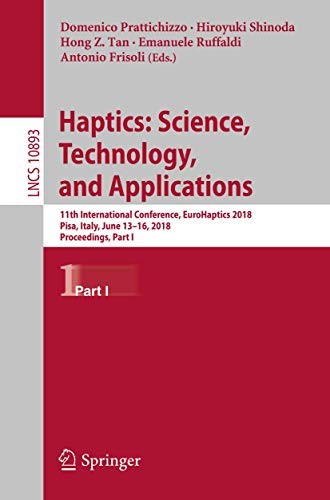 Cover for Haptics : Science, Technology, and Applications