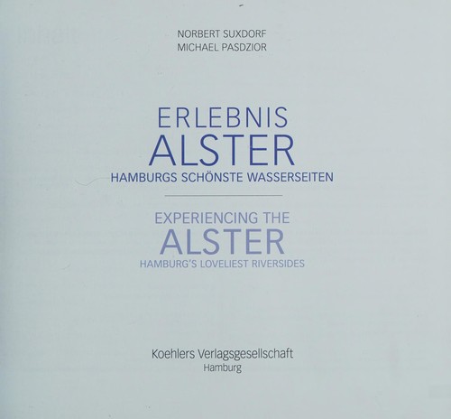 Cover for Experiencing the Alster
