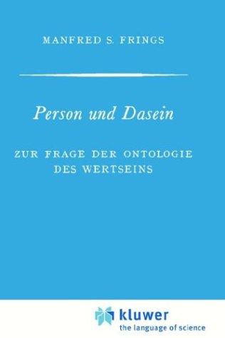 Cover for Person und Dasein