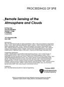 Cover for Remote sensing of the atmosphere and clouds