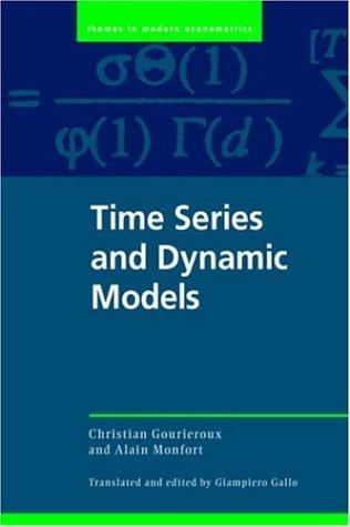 Cover for Time series and dynamic models