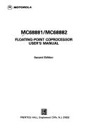 Cover for MC68881/MC68882 floating-point coprocessor user's manual.