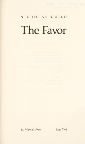 Cover for The favor