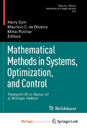 Cover for Mathematical Methods in Systems, Optimization, and Control