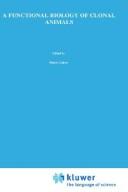 Cover for A functional biology of clonal animals