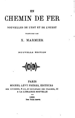 Cover for En Chemin de fer: nouvelles de l'est et de l'ouest