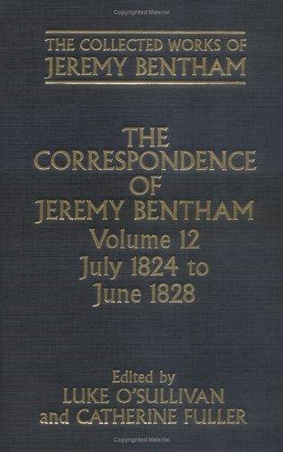 Cover for The Collected Works of Jeremy Bentham: Correspondence: Volume 12