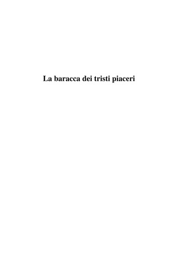 Cover for La baracca dei tristi piaceri