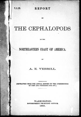 Cover for Report on the cephalopods of the northeastern coast of America