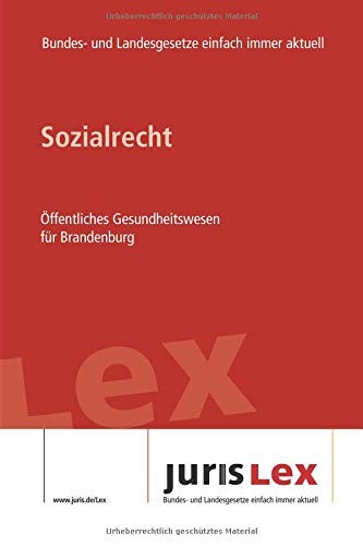 Cover for Sozialrecht Öffentliches Gesundheitswesen Für Brandenburg