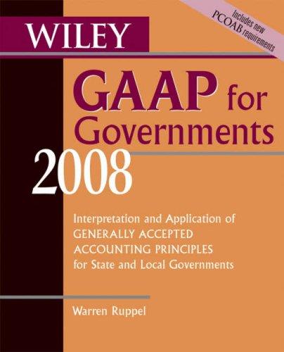 Cover for Wiley GAAP for Governments 2008