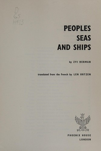 Cover for Peoples, seas and ships