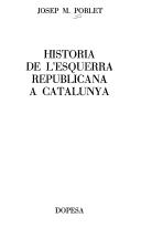 Cover for Història de l'Esquerra Republicana a Catalunya