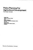 Cover for Policy Planning for Agricultural Development