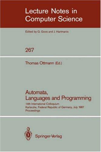 Cover for Automata, Languages and Programming